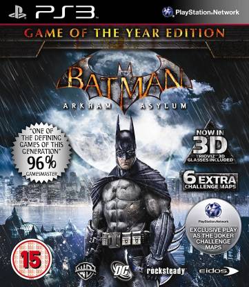 Batman: Arkham Asylum (Game Of The Year Edition) (Game of the Year Edition)  (for PS3) (Game of the Year Edition) Price in India - Buy Batman: Arkham  Asylum (Game Of The Year