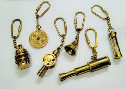 Lot of 50 Pcs Brass Pocket Telescope Spyglass Key chain 3 inch 