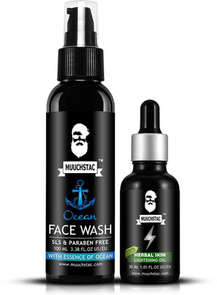 mustache face wash