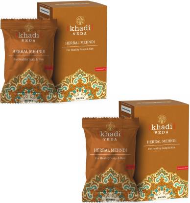 khadi veda Brown herbal mehndi,henna powder,hair colour, Pack of 2 - Price  in India, Buy khadi veda Brown herbal mehndi,henna powder,hair colour, Pack  of 2 Online In India, Reviews, Ratings & Features |