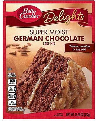 Betty Crocker German Chocolate Cake Recipe General Mills Betty Crocker Super Moist German Chocolate Cake Mix 432g 432 G Price In India Buy General Mills Betty Crocker Super Moist German Chocolate Cake Mix 432g 432