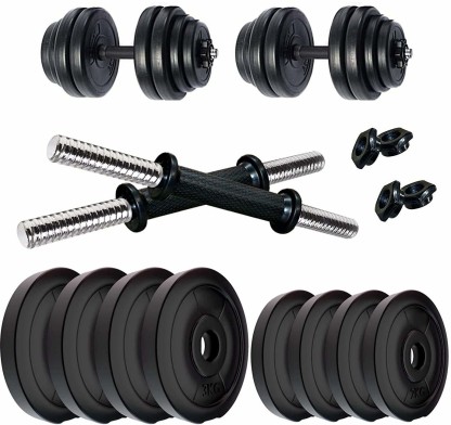 OTF 10kg Dumbells Pair of Gym Weights Barbell/Dumbbell Body Building Weight Set 