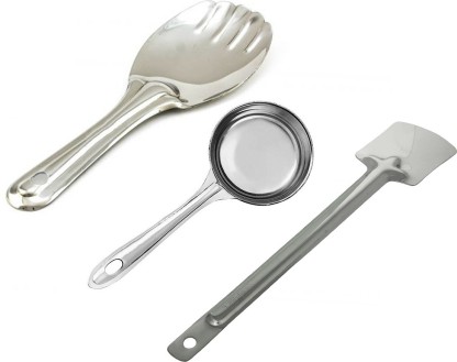 LoveAloe Stainless Steel Rice Paddle Cooking Utensil Rice Spoon Kitchen,Silver Color 