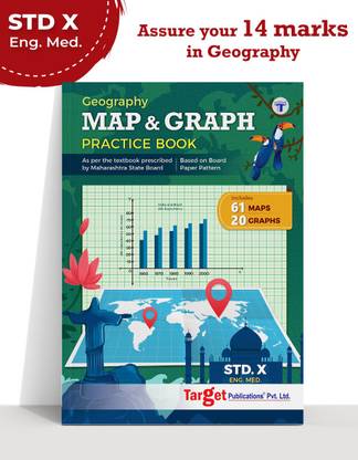 Std 10 Geography Maps And Graph Practice Book | SSC Maharashtra State ...