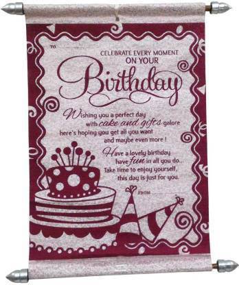 Birthday Wishes On A Greeting Card Arohi Enterprises Birthday Wish Scroll Greeting Cards With Satisfying Message -Birthday Wishes Cards For Girlfriend/Boyfriend/Husband/Wife Greeting Card Price In India - Buy Arohi Enterprises Birthday Wish Scroll Greeting Cards With Satisfying Message - Birthday Wishes On A Greeting Card Arohi Enterprises Birthday Wish Scroll Greeting Cards With Satisfying Message -Birthday Wishes Cards For Girlfriend/Boyfriend/Husband/Wife Greeting Card Price In India - Buy Arohi Enterprises Birthday Wish Scroll Greeting Cards With Satisfying Message -