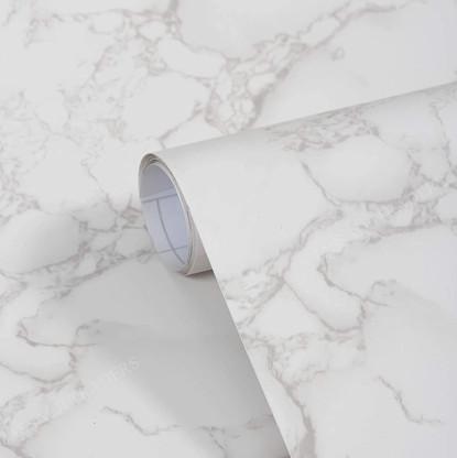Light White Granite Look Marble Gloss Film Vinyl Self Adhesive Counter Top Peel 