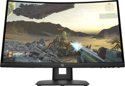 [For SBI Credit Card] HP 23.6 inch Curved Full HD LED Backlit VA Panel Gaming Monitor (X24c)  (Response Time: 4 ms, 144 Hz Refresh Rate)