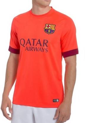 Navex Football Jersey Club Barcelona Orange Short Sleeve Ket S Football Kit Buy Navex Football Jersey Club Barcelona Orange Short Sleeve Ket S Football Kit Online At Best Prices In India