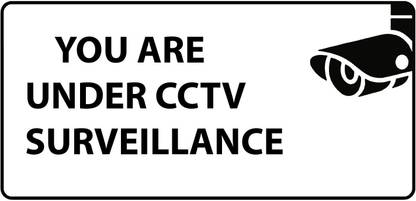 VVWV YOU ARE UNDER CCTV SURVEILLANCE SIGN STICKER Emergency Sign Price