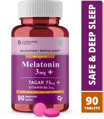cf melatonin 3mg with tagara 75mg sleeping aid tablets