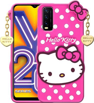 Kreatick Back Cover For Vivo Y20 Y20a Y20i Hello Kitty Case 3d Cute Doll Soft Girl Back Cover With Pendant Kreatick Flipkart Com