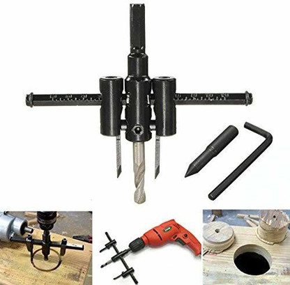 Wood Circle Cutter Kit Hole Saw Drill Bit
