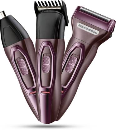 Pick Ur Needs Professional Shaver And Hair Clipper 3 in 1 Beard, Nose and  Ear Waterproof Trimmer Grooming Kit 60 min Runtime 4 Length Settings Price  in India - Buy Pick Ur
