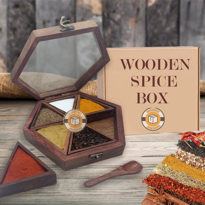 wooden masala box price