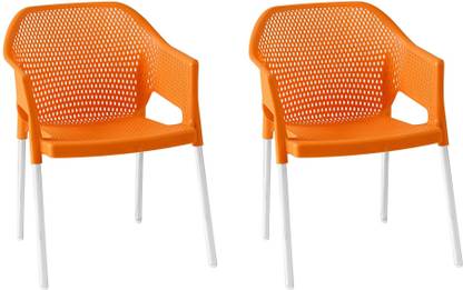 Italica Shree Ganesh Original Er 2019 Stackable Plastic Armchair Brown Set Of 2 Outdoor Chair In India 2019 Stackable Plastic Armchair Brown, Plastic Stackable Outdoor Chairs With Arms