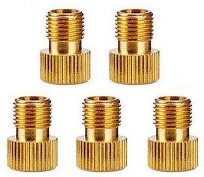 10x Brass Adaptor Presta to Schrader Bicycle Valve Converter Bike Pump Conn #Cr 