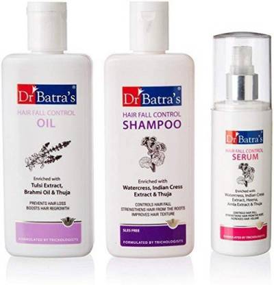 Dr. Batra's Hair Fall Control Oil, Hair Fall Control Shampoo & Hair Fall  Control Serum Price in India - Buy Dr. Batra's Hair Fall Control Oil, Hair  Fall Control Shampoo & Hair