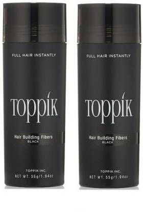 toppik Hair Building Styling Fibers , Natural Black Color , (Pack of 2 - 55  g) - Price in India, Buy toppik Hair Building Styling Fibers , Natural Black  Color , (Pack