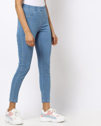 Buy dnmx Blue Jegging online at 