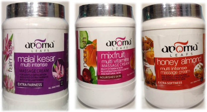 aroma leaf malai kesar massage cream