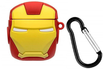 KHR Back Cover for Apple AirPods 1\u00262 | Cute Iron Man Character Style  Silicon Case Cover with Keychain - KHR : Flipkart.com