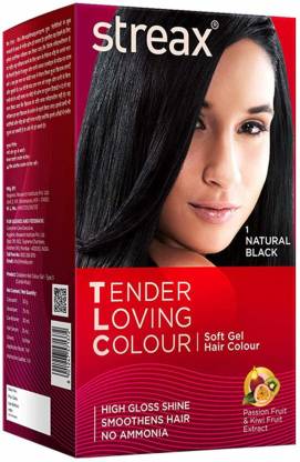 Streax TLC Mini Soft Gel Hair Colour No Ammonia , Natural Black - Price in  India, Buy Streax TLC Mini Soft Gel Hair Colour No Ammonia , Natural Black  Online In India,