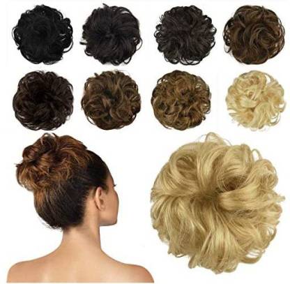FESHFEN 100% Human Bun Extension, Messy Bun Piece Curly Scrunchies Chignon  Ponytail Extensions For Women Girls Up Hair Extension Price in India - Buy  FESHFEN 100% Human Bun Extension, Messy Bun Piece