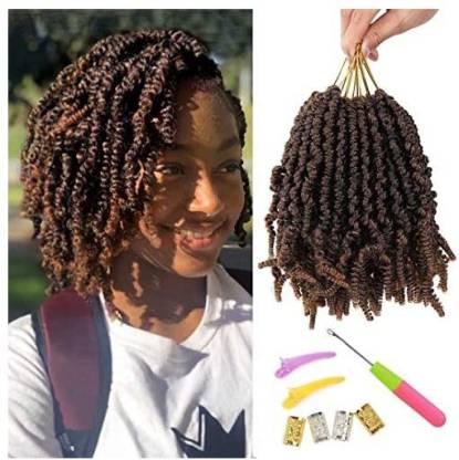 Beyond Beauty 6 Packs Pre-Twisted Spring Twist 8 Inch Pre-Twisted Passion  Twists Crochet Braids For Bob Spring Twists Short Curly Hair Extension  Price in India - Buy Beyond Beauty 6 Packs Pre-Twisted