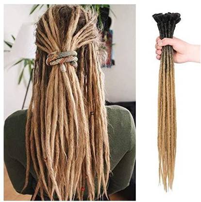 Dansama 24 Inch 100% Handmade Dreadlocks Extensions Fashion Reggae Hip-Hop  Style Soft Faux Locs Crochet Braiding For W Hair Extension Price in India -  Buy Dansama 24 Inch 100% Handmade Dreadlocks Extensions