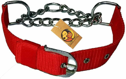 dog collar half chain
