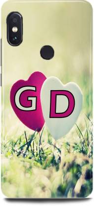 Blackfox Back Cover for Mi A2/MZB6439IN,G Loves D Name,G Name, D 