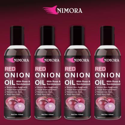 nimora onion Herbal Anti Hair Fall Hair Regrowth Hair Growth Hair Oil 100  ml {pack of 4} Hair Oil - Price in India, Buy nimora onion Herbal Anti Hair  Fall Hair Regrowth