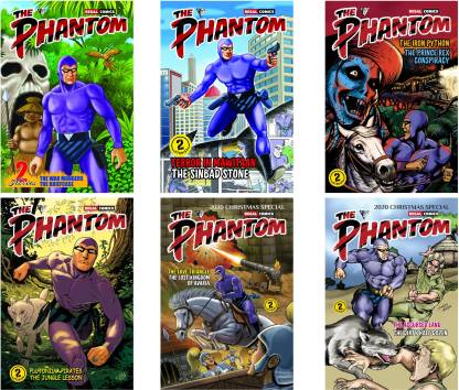 indkomst Personlig alkohol Phantom The Ghost Who Walks , Set Of 6 Comics, Vol 1-6 , Collectible, 12  Stories, Colourful, Educational, Great For Gifts: Buy Phantom The Ghost Who  Walks , Set Of 6 Comics,