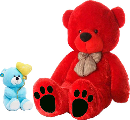 Macros 2.5 Feet Red Teddy Bear with I 