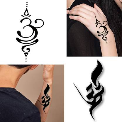Ordershock Om with God 2 Pcs Combo Tattoo Men and Women Waterproof  Temporary Body Tattoo - Price in India, Buy Ordershock Om with God 2 Pcs  Combo Tattoo Men and Women Waterproof