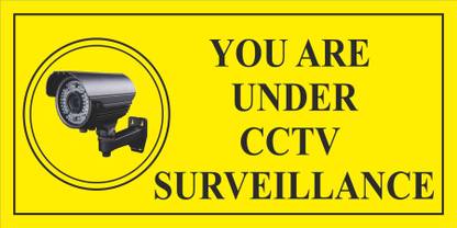 CREATIVE ADVERTISERS YOU ARE UNDER CCTV SURVEILLANCE Emergency Sign Price  in India - Buy CREATIVE ADVERTISERS YOU ARE UNDER CCTV SURVEILLANCE  Emergency Sign online at Flipkart.com
