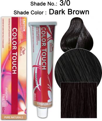 Wella Professionals Color Touch Semi-Permanent Ammonia Free Hair Color -  3/0 , Dark Brown - Price in India, Buy Wella Professionals Color Touch  Semi-Permanent Ammonia Free Hair Color - 3/0 , Dark