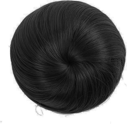 black wig with bun