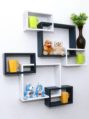 Ayan Mart Wall Shelf Zigzag Corner Shelves Living Room And Bedroom Office Wall Decorative Wall Floating Wall Hanging Mdf Medium Density Fiber Wall Shelf Price In India Buy Ayan Mart