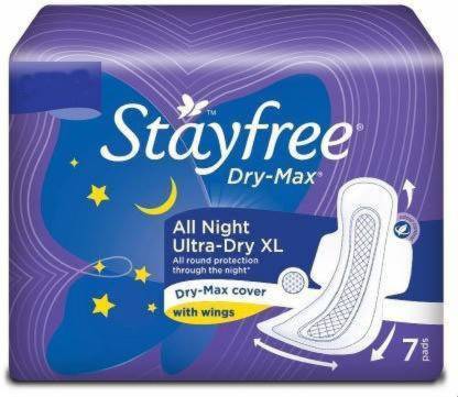 STAYFREE Dry-Max All Night XL Wings 7 Sanitary Pad Sanitary Pad Sanitary Pad