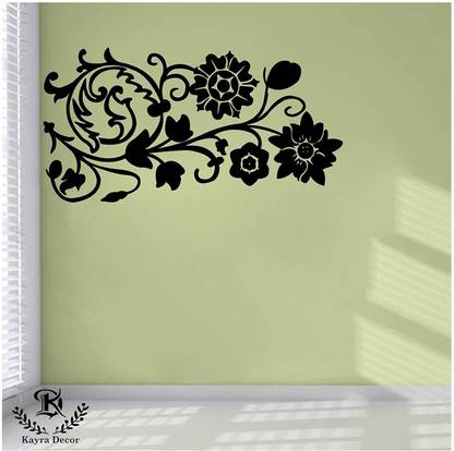 Kayra Decor Big Flowers Reusable Wall Stencil Khsnt258 Vinyl Plastic Sheet Stencils In India - Big Flower Stencils For Walls Kayra Decor Big Flowers Reusable Wall Stencil Khsnt258 Vinyl Plastic Sheet Stencils In India - Big Flower Stencils For Walls