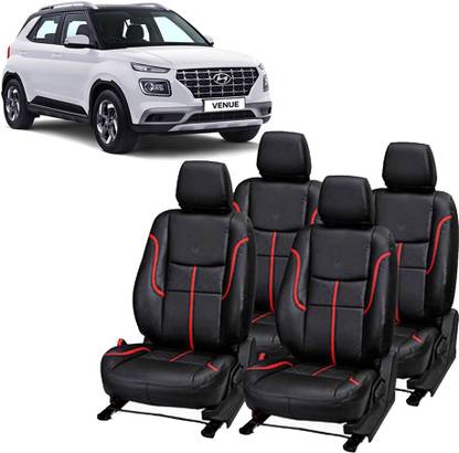 Luxury Premium Leatherette Car Seat Cover For Hyundai Venue Price in