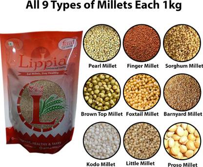 pics Pearl Millet Images lippia 9types of millets each 1kg pearl millet finger millet sorghum millet brown top millet foxtail millet barnyard millet kodo millet little