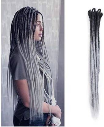 DSOAR 24 Inch Ombre Dreadlock Extensions Handmade Synthetic Dreads 10  Strands/Pack Dreads Crochet Locs (Ombre To Gr Hair Extension Price in India  - Buy DSOAR 24 Inch Ombre Dreadlock Extensions Handmade Synthetic