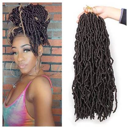Zrq Nu Faux Locs 18 Inch Crochet Knotless Style Most Natural Soft Locs  Crochet Braids 6 Packs/Lot Synthetic Goddess Fau Hair Extension Price in  India - Buy Zrq Nu Faux Locs 18
