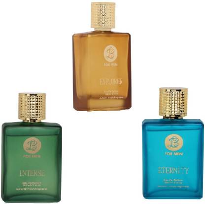 Lyla Blanc EXPLORER INTENSE ETERNITY Perfume Spray for Men- (Set of 3) (100ml each) Eau de Parfum  -  100 ml