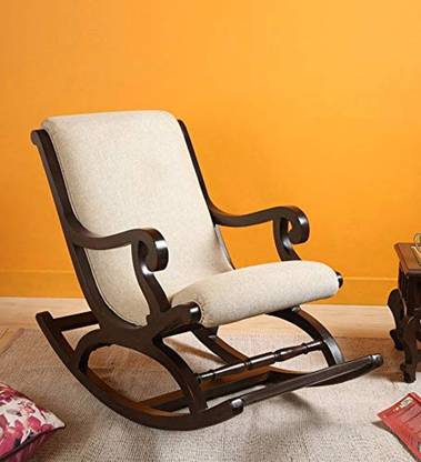 Artesia Wood Rocking Chair For Living Room Home Decor Easy Chair Modern Style Chair Solid Wood 1 Seater Rocking Chairs Solid Wood 1 Seater Rocking Chairs Price In India