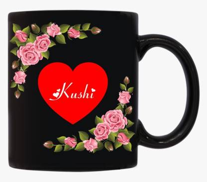 JAIPURART Khushi Name Coffee | Anniversary Gift For Wife/Girlfriend | Best  Gift For Girlfriend/Friend/Wife | Best Valentine Day Gift For Your Lover |  Best Gift For Your Crush Ceramic Coffee Mug Price