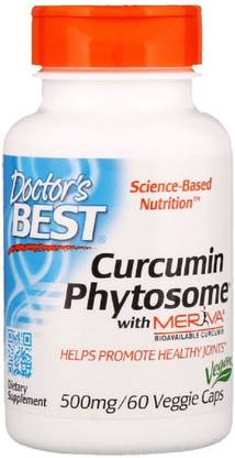 Doctor's Best Curcumin Phytosome with Meriva, 500 mg, 60 ...