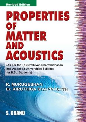 Properties Of Matter And Acoustics Buy Properties Of Matter And Acoustics By Murugeshan R At Low Price In India Flipkart Com